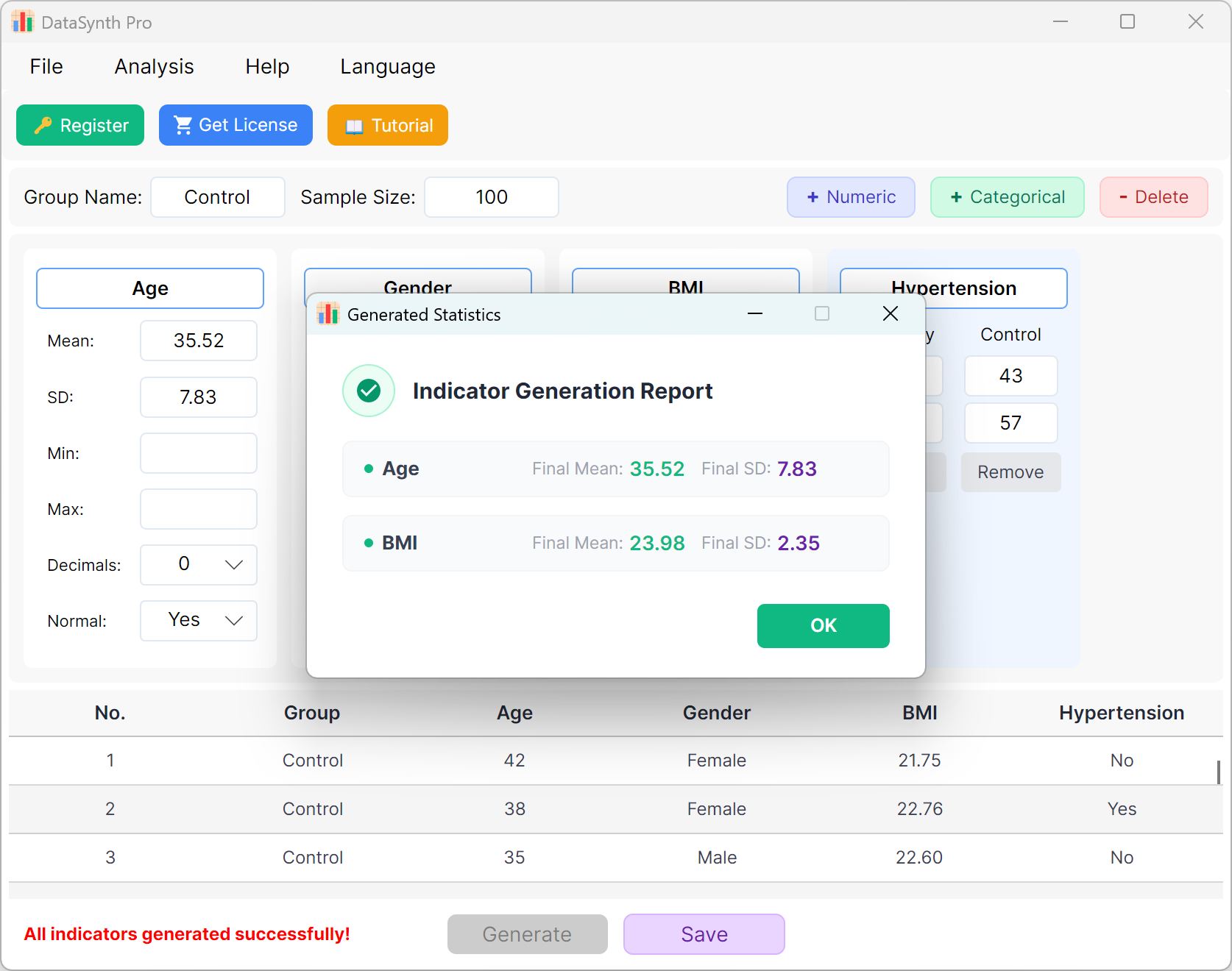 DataSynth Pro Interface - Executing