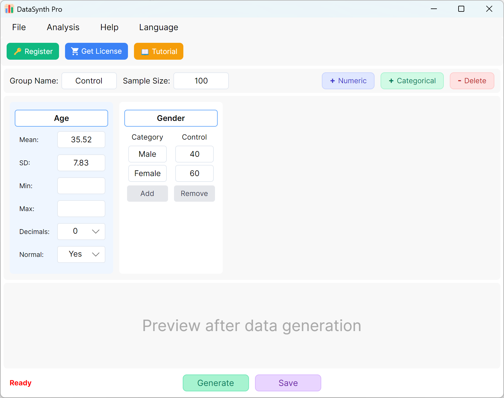 Figure: User Interface / Operations (Main Interface)